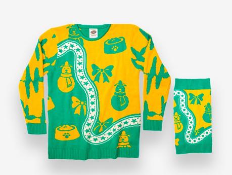 Esta marca de comida para mascotas ha creado jerséis navideños a juego para perros y sus dueños