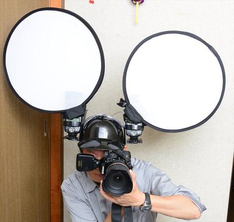 Transforman casco de cerveza en un equipo útil para la iluminación fotográfica