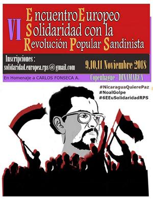 Declaración final del VI Encuentro Europeo de Solidaridad con la Revolución Popular Sandinista