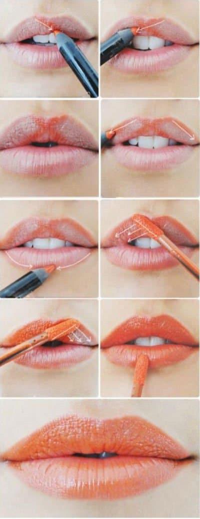 Trucos para pintar los labios Trucos para pintar los labios