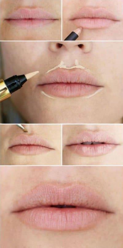 Trucos  para pintar los labios