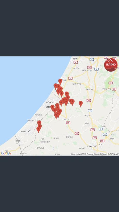 Nuevo ataque masivo con misiles desde Gaza.