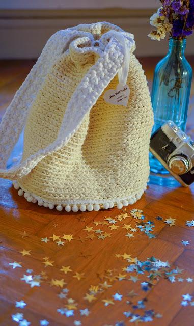 BOLSO BOMBONERA DE GANCHILLO, FÁCIL DE COMBINAR