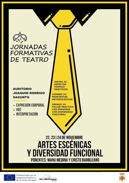 Jornadas formativas de teatro, artes escénicas diversidad funcional, por Manu Medina