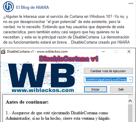 DisableCortana: Desactiva Cortana en Windows 10 de manera fácil y rápida DisableCortana: Desactiva Cortana en Windows 10 de manera fácil y rápida