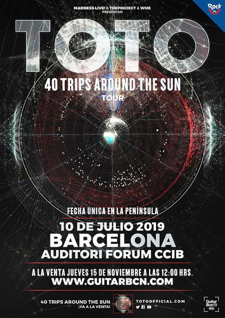 Concierto de Toto  el 10 de julio de 2019 en Barcelona