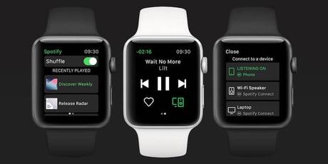 Spotify llega oficialmente al Apple Watch