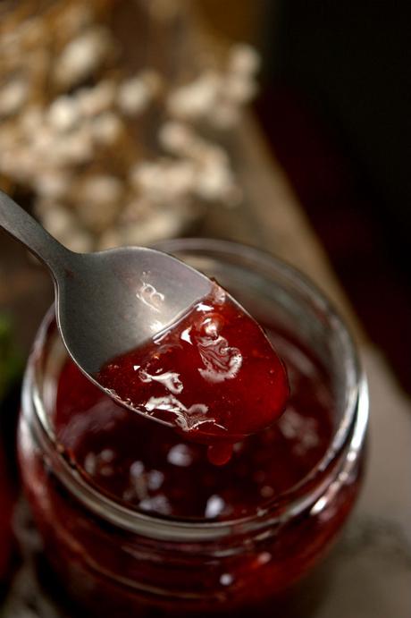 Mermelada de vino rosé y fresas para acompañar un cheese&wine