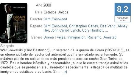 GRAN TORINO (Clint Eastwood) V.O.S.E. -castellano