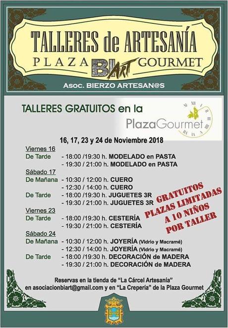 Plaza Gourmet organiza talleres gratuitos de artesanía
