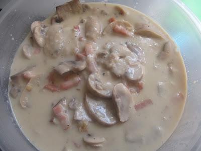 Salsa de queso y champiñones Thermomix