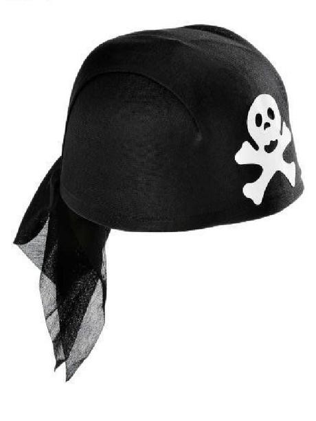 casquete pirata con paÃ±uelo
