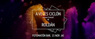 Concierto de A Veces Ciclón y Roldán en Fotomatón Bar