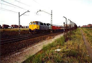 Tren Lusitania Expreso por Fuenlabrada en 1994