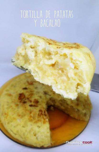 TORTILLA DE PATATAS Y BACALAO