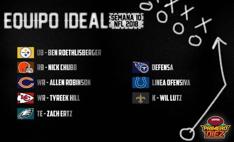 El equipo ideal NFL de la semana 10 – Temporada 2018