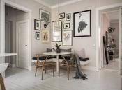 Comedor cocina abierta banco pared