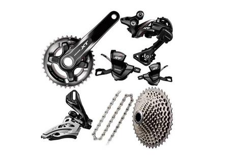 Transmisión Shimano XT 2×11 completa con un 44% de descuento!