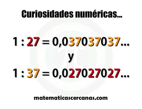 Las matemáticas son maravillosas… y por cosas muy sencillas