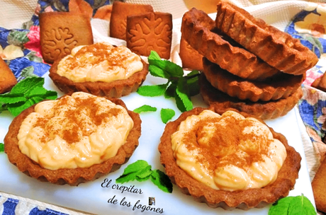 TARTALETAS DE GALLETA CON CREMA PASTELERA DE CALABAZA