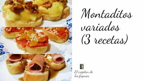 TOSTAS DE JAMÓN, TOMATE Y BREVAS GRATINADAS CON MOZZARELLA