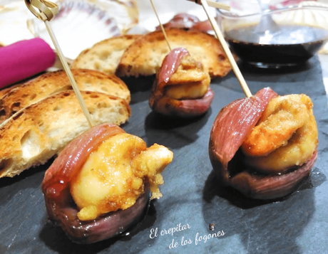 VIEIRAS FRITAS CON CHALOTAS GLASEADAS VIEIRAS FRITAS CON CHALOTAS GLASEADAS