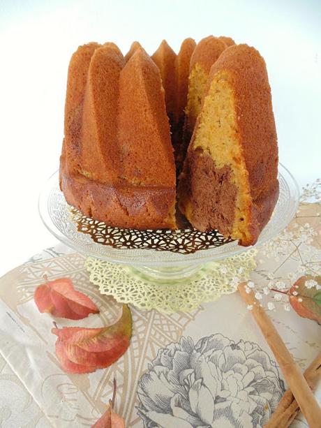 Bundt cake de calabaza y chocolate