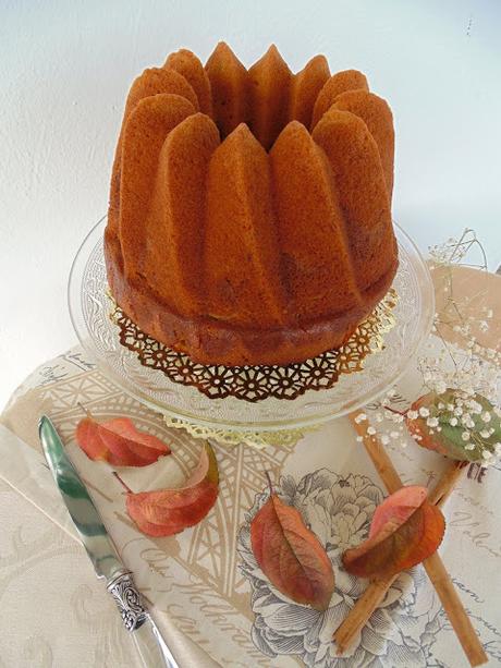 Bundt cake de calabaza y chocolate