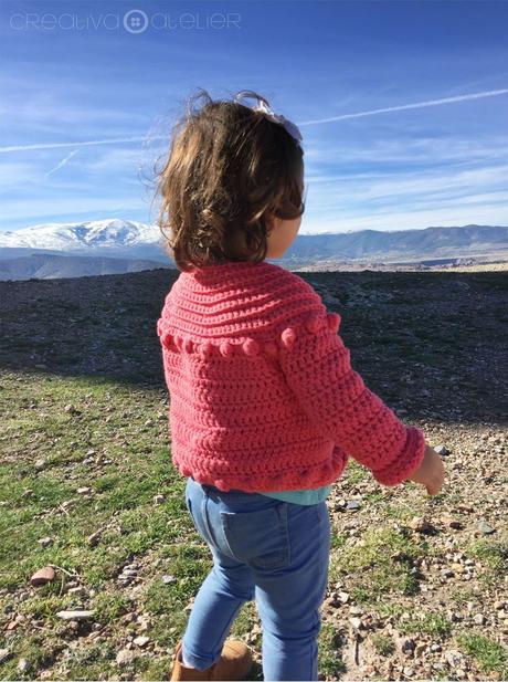 Cómo hacer una Chaqueta de Crochet Burbujitas para niña - Patrón y Tutorial -