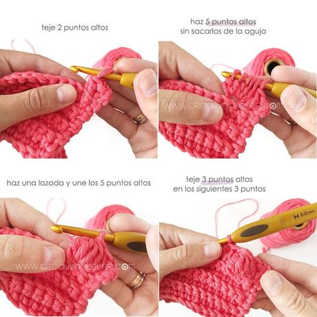 Cómo hacer una Chaqueta de Crochet Burbujitas para niña - Patrón y Tutorial - 