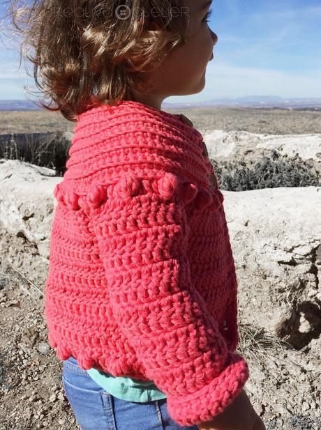 Cómo hacer una Chaqueta de Crochet Burbujitas para niña - Patrón y Tutorial -