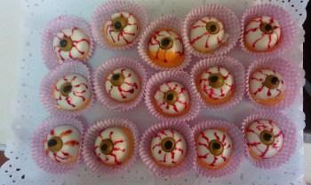 Receta de Halloween: ojos sangrientos