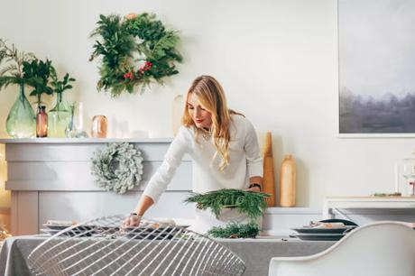 DIY Navidad:  Coronas de Navidad como decoración de la pared