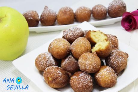 Buñuelos de ricotta y manzana Thermomix