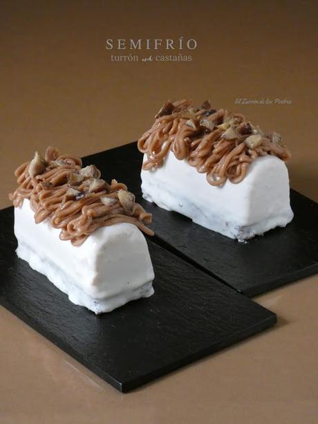 Semifrío de Turrón y Castaña Semifrío de Turrón y Castaña