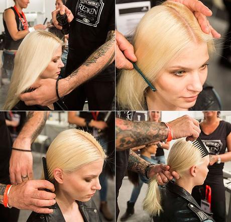 Coleta atada con el cabello Coleta atada con el cabello