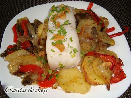 LOMOS  DE MERLUZA AL HORNO