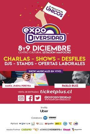 Expo Diversidad se desarrollará el sábado 8 y domingo 9 de diciembre