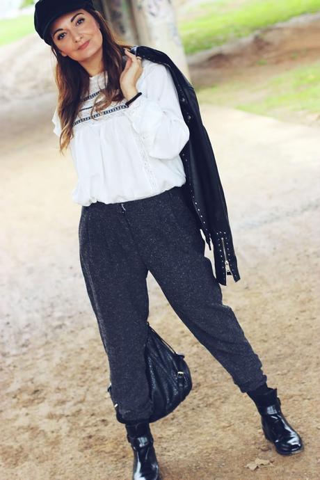 Como combinar unos pantalones chandaleros
