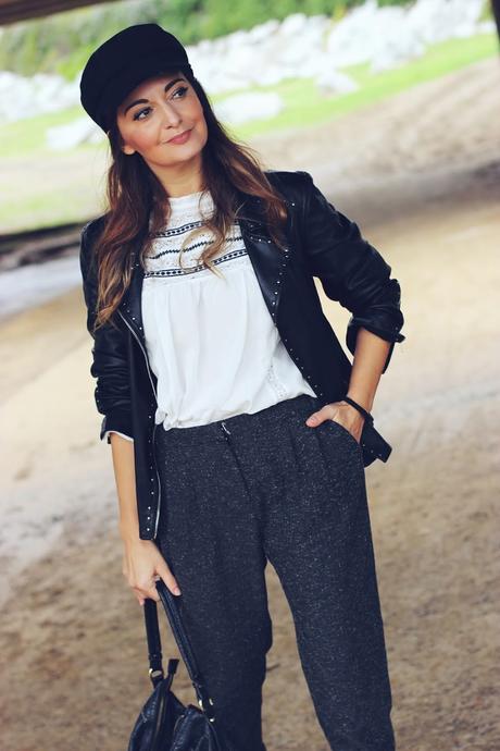 Como combinar unos pantalones chandaleros