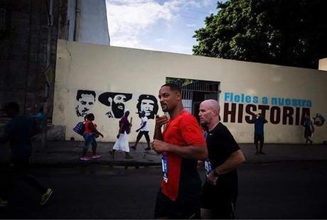 En fotos, Will Smith corre en la capital de Cuba