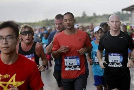 En fotos, Will Smith corre en la capital de Cuba