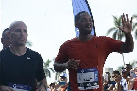 En fotos, Will Smith corre en la capital de Cuba