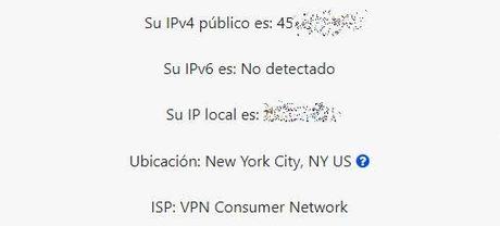 Comprobación de Ip tras el proxy proxy en windows 10