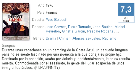Crónica de una violación (Dupont Lajoie) Yves Boisset 1975 V.O.S.E