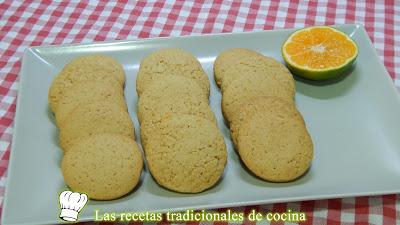 Receta fácil de galletas crujientes de mandarina