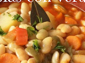 Receta alubias blancas verduras