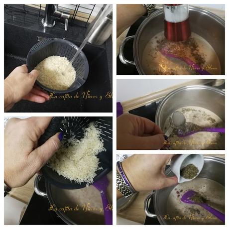 Rice and peas - Arroz con guisantes (frijoles rojos)