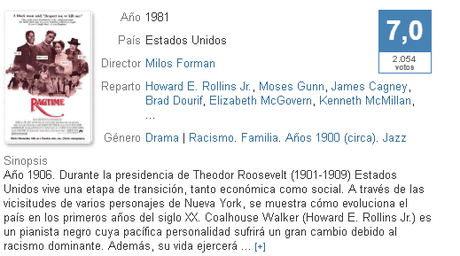 Ragtime (Milos Forman-1981)