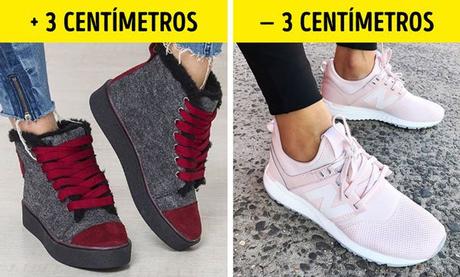 Piernas más largas y delgadas al vestir